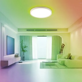 Plafonieră LED RGB dimabilă Immax NEO 07169-W60 TUDO 65W/230V Wi-Fi Tuya + telecomandă