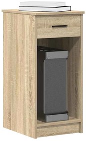 vidaXL Suport turn pentru computer cu sertar Stejar Sonoma 35x45x77 cm
