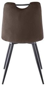 Scaun de bucaterie Orfe, maro/negru