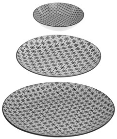 Serviciu masa pentru 6 persoane BOHEMIA, portelan, model floral