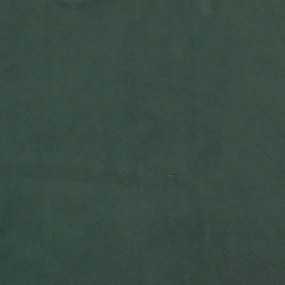 Pat box spring cu saltea, verde inchis, 200x200 cm, catifea Verde inchis, 35 cm, 200 x 200 cm