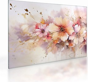 Tablou pe sticlă - Flori (70x50 cm)