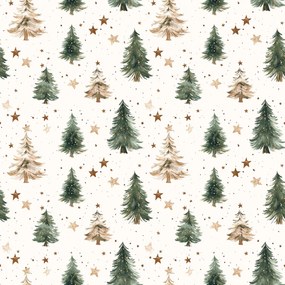 Lenjerie de pat din bumbac CHRISTMAS FOREST colorat Dimensiune lenjerie de pat: 70 x 90 cm | 140 x 200 cm