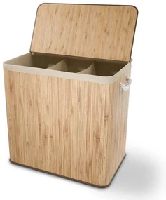 Juskys Coș de bambus Curly 150 L - natural