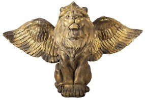 Statueta Leu inaripat auriu 100/50/62 cm