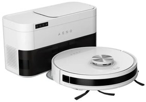 Aspirator robotic AENO ARC0006S, 4000Pa, 3000 mAh, 120 m2, Mapare, Wi-Fi, Comenzi vocale, Autonomie până la 120 min, Alb