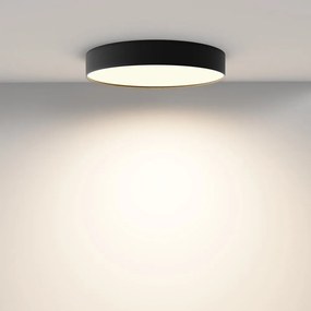Plafoniera LED design tehnic Zoom D-40cm 3000K negru