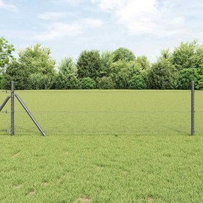 vidaXL Gard hexagonal Gri 0,6 x 10 m PVC