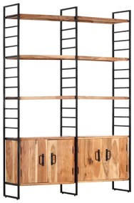 vidaXL Bibliotecă cu 4 rafturi, 124x30x180 cm, lemn masiv de acacia
