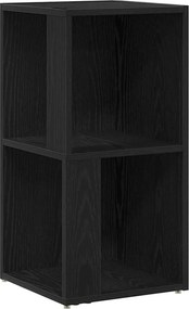 vidaXL Rafturi de colț Stejar Negru 33 x 33 x 67 cm Lemn compozit