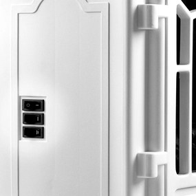 Deuba Semineu electric cu incalzire 2000W - alb