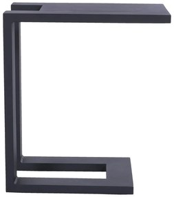 Măsuță auxiliară laterală pentru șezlong de grădină Hartman Tim, negru