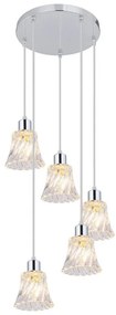 Lustra cu 5 pendule design clasic Hestia 5305 RX