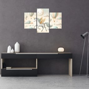 Tablou - Unicorn fericit (90x60 cm)