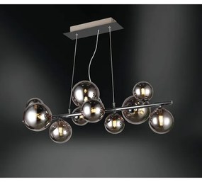 Lustră LED pe cablu VILLA 10xG9/3W/230V negru/crom Wofi 6014.10.24.9000