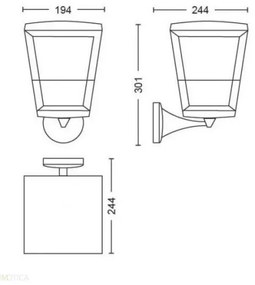 Philips Hue ECONIC 17439/30/P7 LED RGBW 15W 230V IP44 iluminat exterior