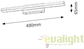 Aplica de perete LED baie, oglinda IP44 John II 5721 RX