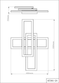 Plafoniera LED design modern WILTON