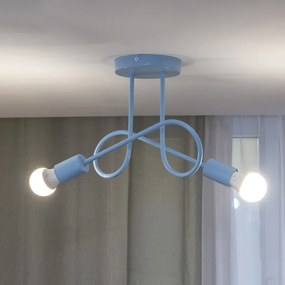 Lustru aplicat OXFORD, 2xE27/15W/230V, albastru