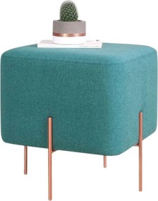 Taburet COPPER 57, stofa clasica verde, 40x40x42 cm