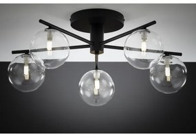 Lustră aplicată Jupiter 2046 PRATO 5xG9/10W/230V negru/transparent