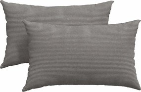 vidaXL Perne pentru canapea 2 pcs Gri deschis 50 x 30 cm