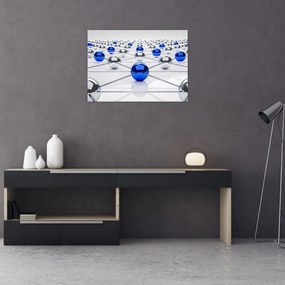 Tablou cu caii legați (70x50 cm)