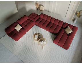 Canapea roșie cu tapițerie din catifea 379 cm Bellis – Micadoni Home