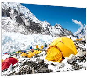 Tablou - Camping la munte (70x50 cm)