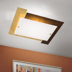 Plafoniera design modern Betto antique gold