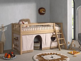 Set FORREST OAK este format dintr-un Pat copii matrimonial (90 x 200 cm) și un set textil asortat.