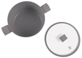 Oală cu capac 30 cm, 8L – Berlinger Haus Taupe Collection BH 8103, cu strat antiaderent, pentru gătit în familie sau rețete voluminoase