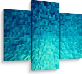 Tabloul - cuburi abstracte (90x60 cm)