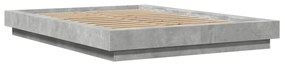 3281199 vidaXL Cadru de pat, gri beton, 120x200 cm, lemn prelucrat