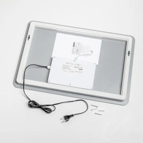 Brilagi - Oglindă pentru baie DIANA, LED reglabilă, cu iluminare integrată și încălzire anti-aburire, 13 W, 230 V, 40 x 60 cm, IP44