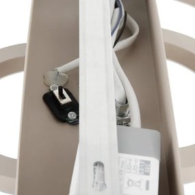 Globo 48040-40SA-LED Plafonieră dimabilă DARRYL I LED/40W/230V dim.: 35 x 33 cm bej + telecomandă