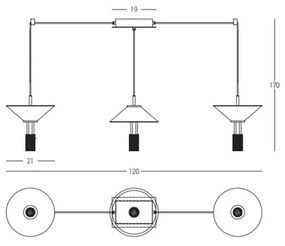 Suspensie  23203 Zambelis LED, Auriu, Grecia