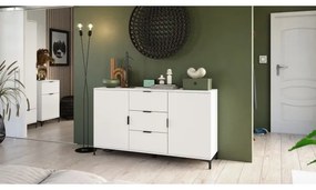 Dulap cu sertare și ușă mică LORA alb