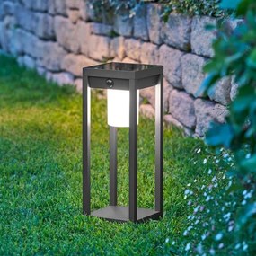 Hesperide - Felinar solar LED PIKY LED/3,7V 2600 mAh 40 cm IP65 antracit