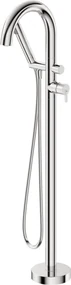 Baterie pentru cada freestanding, crom, cu set de dus, Deante Silia Crom