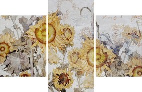 Tablou - Floarea-soarelui pe perete (90x60 cm)