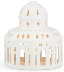 Sfeșnic de Crăciun din ceramică Kähler Design Lighthouse, ø 12 cm, alb