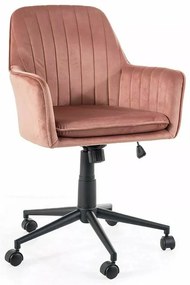 Scaun de birou Q-886 velvet roz antic Blu52