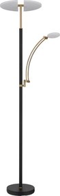 Globo 58909B - Lampă LED dimmabilă de podea TIRANA 40W/230V + 5,5W, neagră