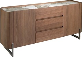 Comoda deosebita design LUX Walnut-Marble