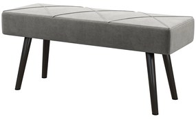 HOMCOM Danca Depozitare, Velvet Tapițat, cu Picioare de Oțel, pentru Dormitor, Living, Sufragerie, Hol, 100x36x45 cm, Gri | Aosom Romania
