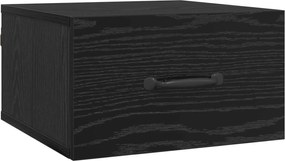 vidaXL Dulap de noapte Stejar Negru 35 x 35 x 20 cm Lemn compozit