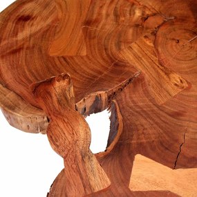Masa bar model busteni, lemn masiv de acacia (55-60) x 110 cm
