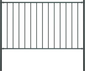 vidaXL Panou de gard Woerden cu stâlpi din oțel 1,7x0,75 m antracit