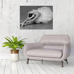 Tablou - Balerină, alb-negru (70x50 cm)